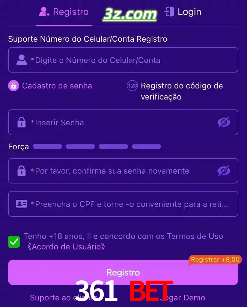 bonus de cadastro imediato